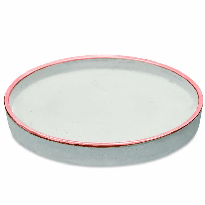 Bandeja Mart Collection Redondo Em Cimento