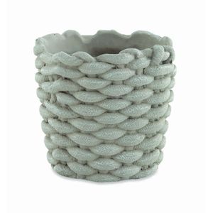 Cachepot Mart Collection 13031 Cimento Cinza