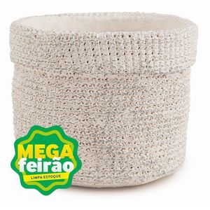 Cachepot Mart Collection Cimento OffWhite