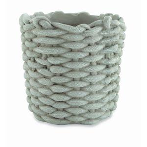 Cachepot Mart Collection Cimento Cinza