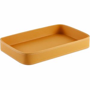 Bandeja Mart Collection Revestimento Em Pu Mostarda