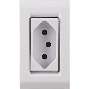Tomada Tramontina Para Móveis 2 Polos e 1 Tomada 10A 250V