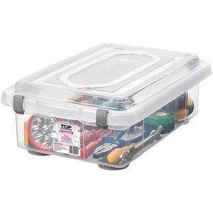 Caixa Organizadora de Plástico Sanremo Cristal Transparente 8,6L