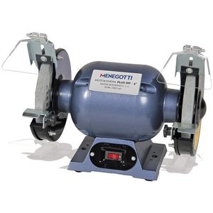 Moto Esmeril de Bancada Menegotti Plus 300 6" 1/2CV 300W Bivolt