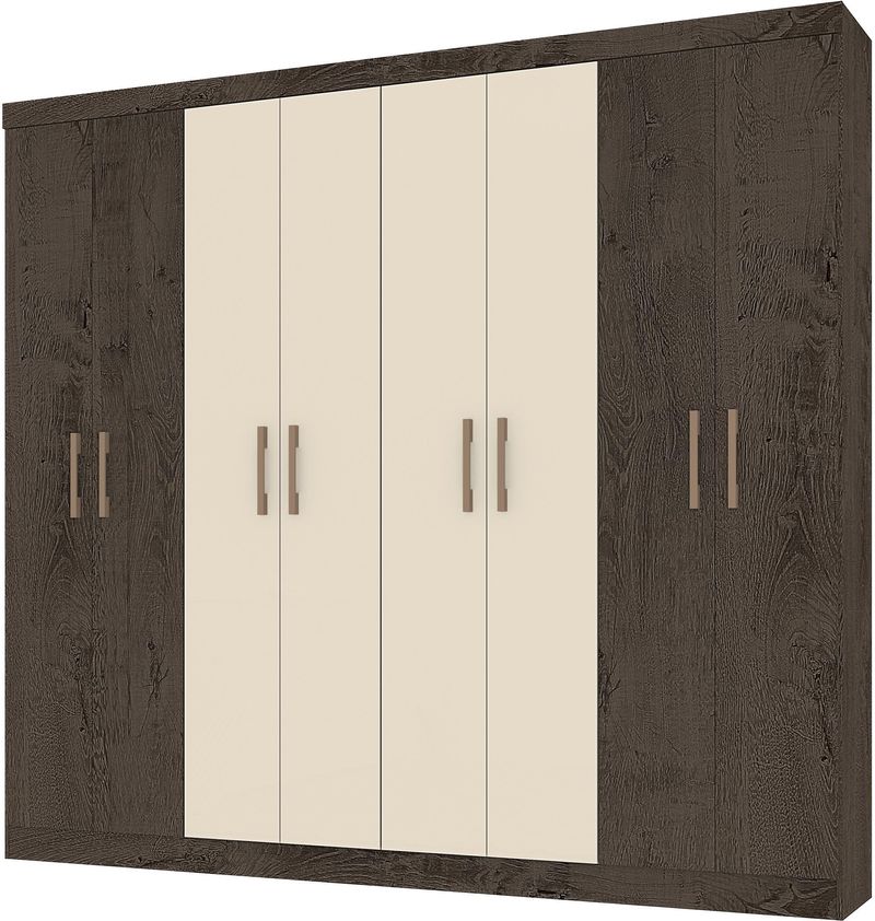 GUARDA-ROUPA---ROUPEIRO-8-PORTAS-PETROPOLIS-ATUALLE-COFFEE-RUSTICO-NATURA-E-OFF-WHITE