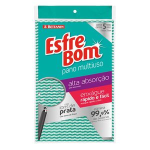 Pano de Limpeza Multuso Almofada Verde Esfrebom Bettanin
