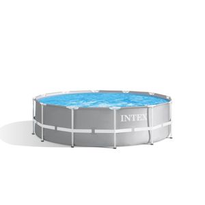 Piscina Intex Circular Estruturada Armação Metal Com Bomba Filtro e Escada 8592 Litros 110V