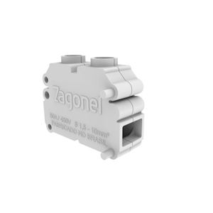 Conector de Cabos Para Chuveiro Zagonel Branco 50A 450V Kit com 3 Unidades