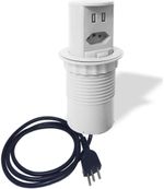 Mini-Totem-Torre-Tomada-Dutotec-Para-Mesa-Manual-Pop-1-Tomada-10A---2-Usb-Branco