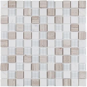 Pastilha de Vidro Glass Mosaic Matisse MT711 29X29 Branco