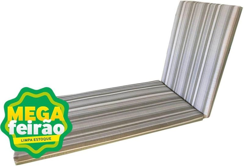 Almofada-Expreguicadeira-Externa-RD-4cm-Verde-Listrado-e-Verde-Liso