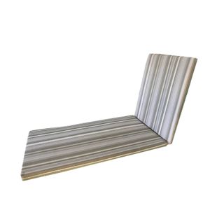 Almofada Expreguiçadeira Externa RD 2cm Verde Listrado e Verde Liso