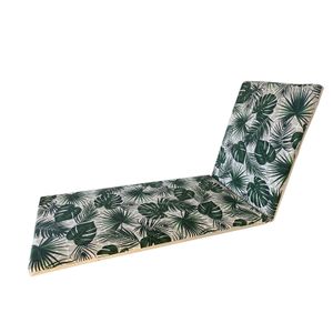 Almofada Expreguiçadeira Externa RD 4cm Estampa Costela de Adão e Bege