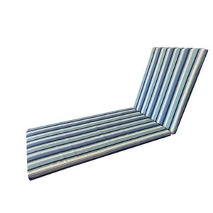 Almofada Expreguiçadeira Externa RD 2cm Azul Liso e Listrado