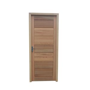 Porta de Madeira Cedrinho Rajado BH 1032 7 Almofada 85x213x8cm Esquerda