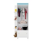 GUARDA-ROUPA---ROUPEIRO-INFANTIL-2-PORTAS-1-GAVETA-GUTTI-ESTRELA-BRANCO