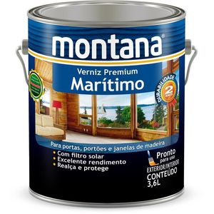 Verniz Montana Marítimo Natural Fosco 3,6L