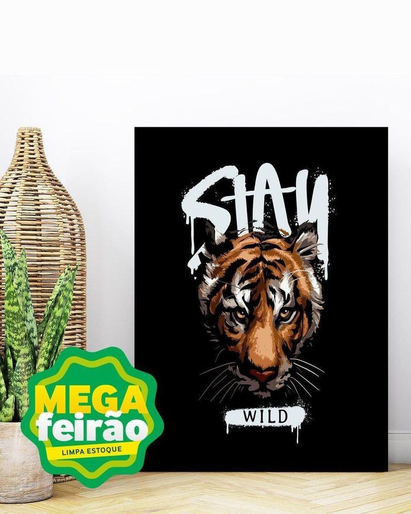 Placa-Decorativa-Illuminato-Tigre-Stay-Wild-21x297x06cm