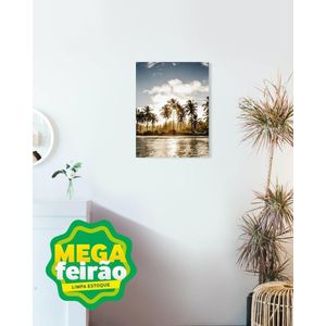 Placa Decorativa Illuminato Praia Amanhecer 29,7x42x0,6cm