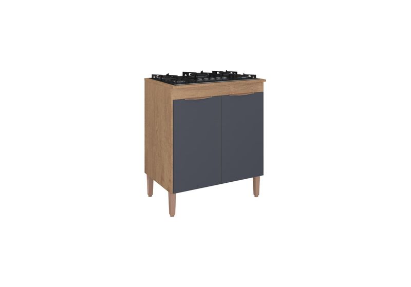 BALCAO-COOKTOP-2-PORTAS-MADRI-ATUALLE-RUASTICO-E-GRAFITE-72CM