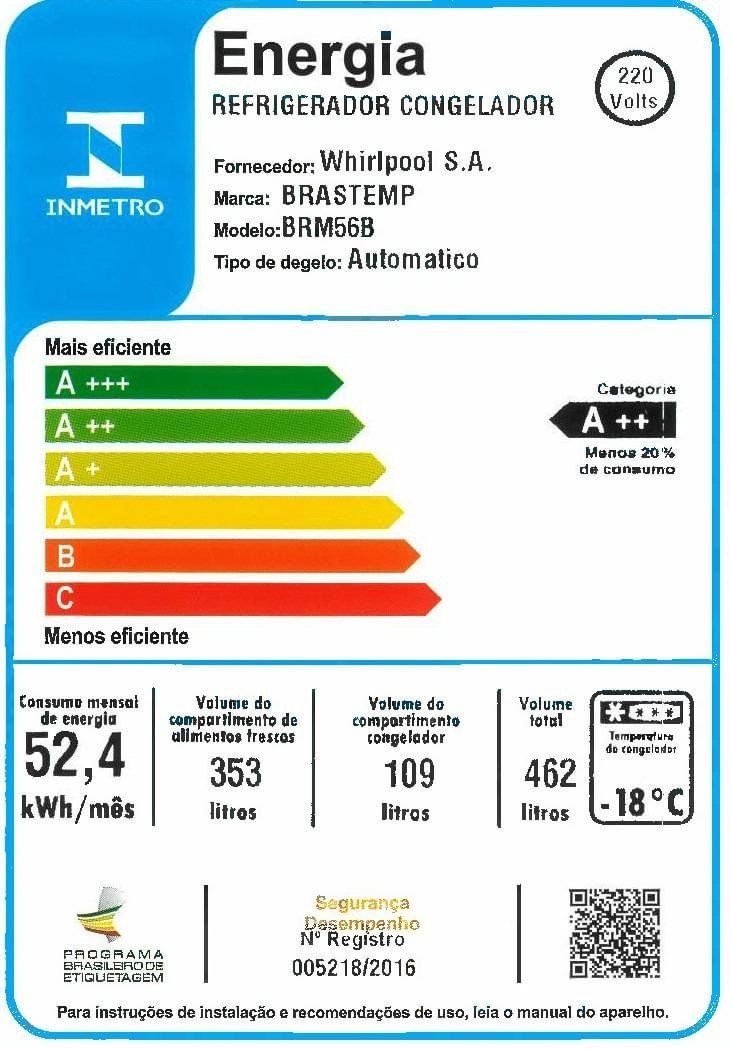 GELADEIRA---REFRIGERADOR-BRASTEMP-BRM56BBBNA-FROST-FREE-462-LITROS-BRANCO-220V