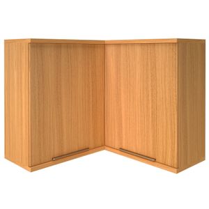 Armário Aéreo de Canto 2 Portas Paris Indekes Freijó 91,5cm