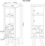 Armario-Adega-Bar-9-Porta-Garrafas-2-Prateleiras-Tecno-Mobili-Branco