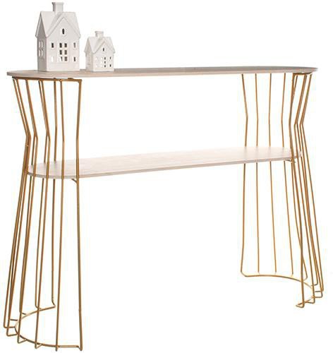 APARADOR-1-PRATELEIRA-METALTRU-INFINITY-DOURADO-E-LEGNO-CREMA