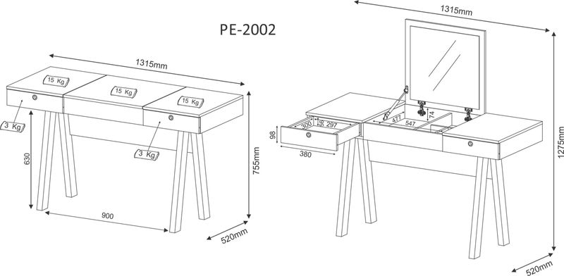 Penteadeira-com-Espelho-Tecno-Mobili-PE2002-Branco-1315x755x52cm