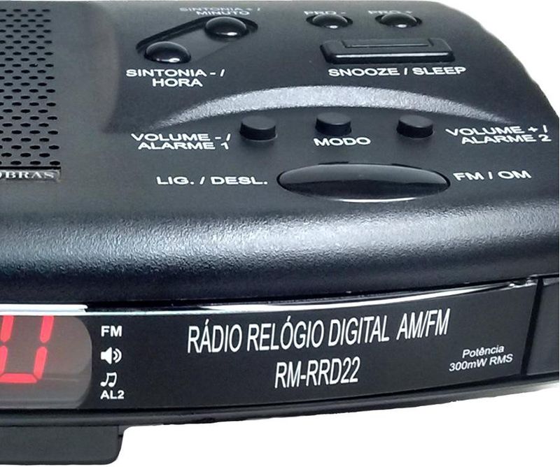 RADIO-RELOGIO-BIVOLT-MOTOBRAS-RM-RRD-22
