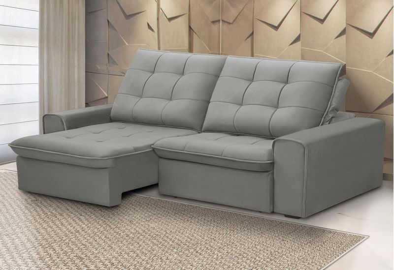 SOFA-2-LUGARES-RETRATIL-E-RECLINAVEL-BRUGES-FERGUILE-PRATA-280CM