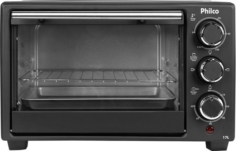 FORNO-ELETRICO-PHILCO-PFE17P-17-LITROS-PRETO-110V