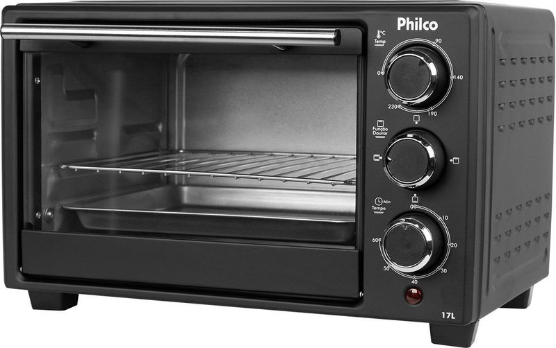 FORNO-ELETRICO-PHILCO-PFE17P-17-LITROS-PRETO-110V