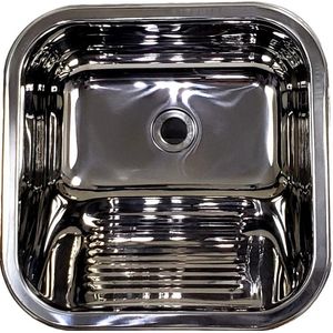 Tanque de Lavar Roupa Aço Inox Fabrinox Brilhante 25 Litros 40x40cm