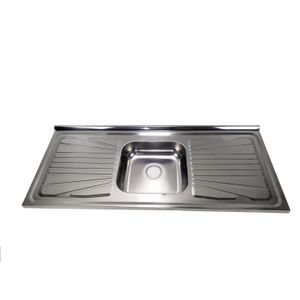 Pia de Cozinha Inox Fabrinox PS1200 Concretada Cuba Central 120x52cm