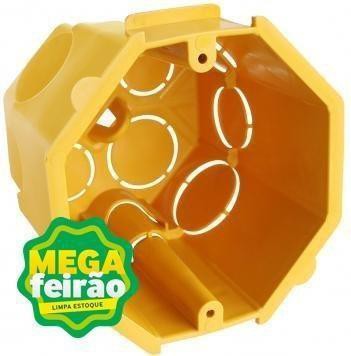 Caixa-De-Luz-Plastilit-Octogonal-Alongada-Amarela