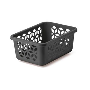 Cesto Organizador UZ Pequeno Plástico Preto 1,5L