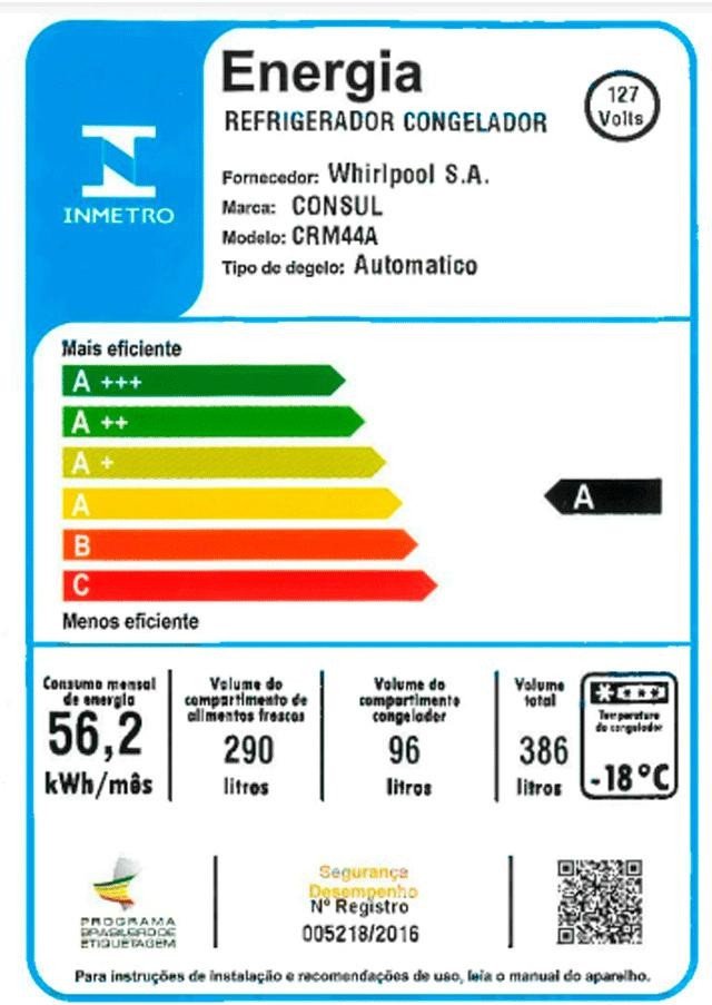 GELADEIRA---REFRIGERADOR-CONSUL-CRM44AKANA-FROST-FREE-386-LITROS-INOX-110V