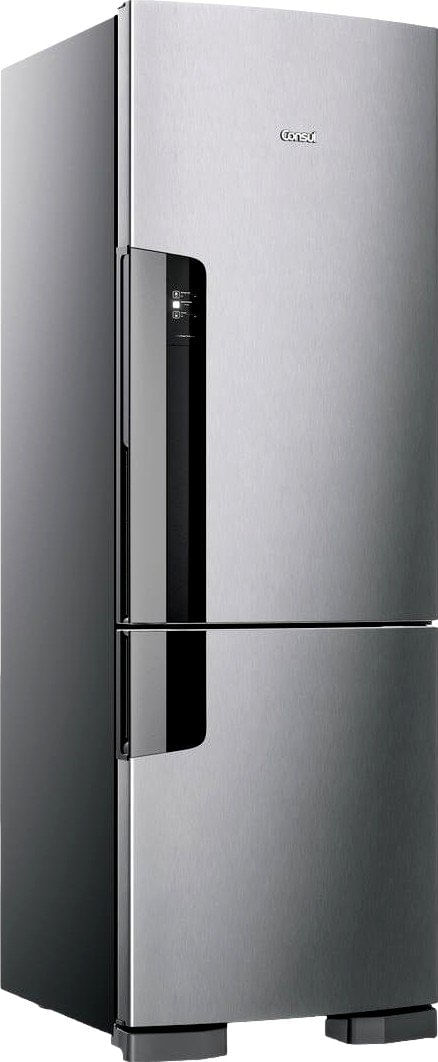 GELADEIRA---REFRIGERADOR-CONSUL-CRE44BKANA-FROST-FREE-397-LITROS-INOX-110V