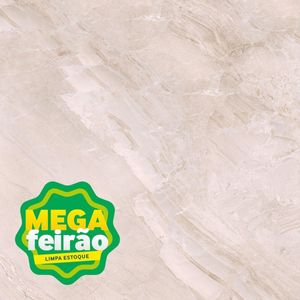 Cerâmica Gres Grupo Ceral 59,5x59,5cm Interno Mármore Esmaltado Borda Reta Positano