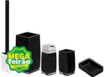 Conjunto-Acessorio-Banheiro-Astra-Porta-Objetos-Sabonete-Liquido-Saboneteira-Escova-Sanitaria-Preto