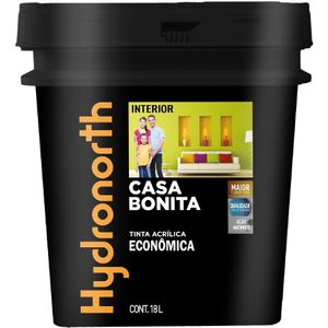 Tinta Acrílica Fosca Hydronorth Econômico Super Branco 18L
