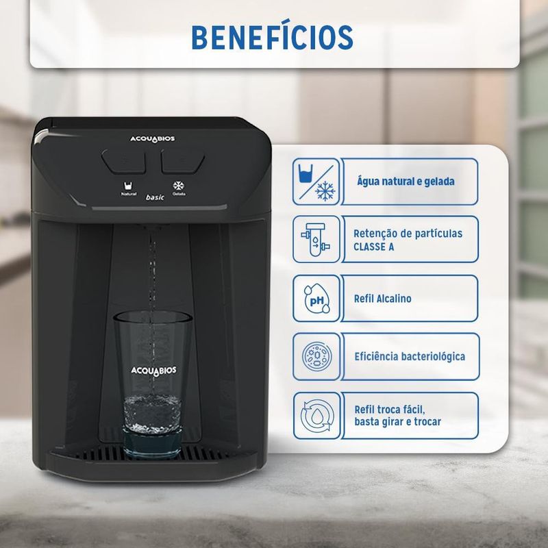 PURIFICADOR-DE-AGUA-BACTERIOLOGICO-ACQUABIOS-1008-0107-BASIC-PRETO-BIVOLT