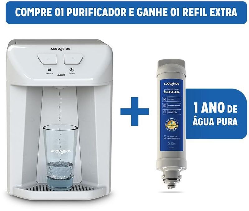 PURIFICADOR-DE-AGUA-BACTERIOLOGICO-ACQUABIOS-BASIC-COM-REFIL-EXTRA-BRANCO-BIVOLT