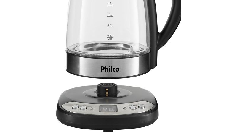 Chaleira Elétrica Philco 1,7L Classic Inox Red - Loja Oficial