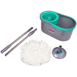 Esfregão Mop com Cabo Limpeza Noviça Bettanin Compacto com Mop Giratório Balde 10L