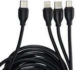 CABO-MICRO-TIPO-C-DUAL-COMP-3X1-8P-3M-PRETO