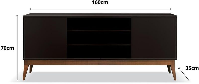 Rack-Para-TV-ate-65-Polegadas-2-Portas-3-Prateleiras-EDN-Titan-Preto-160cm