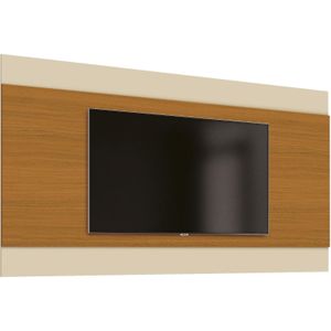 Painel Para TV até 75 Polegadas Merlot EDN Cedro e Off White