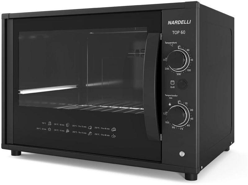 FORNO-ELETRICO-NARDELLI-TOP60-60-LITROS-PRETO-220V